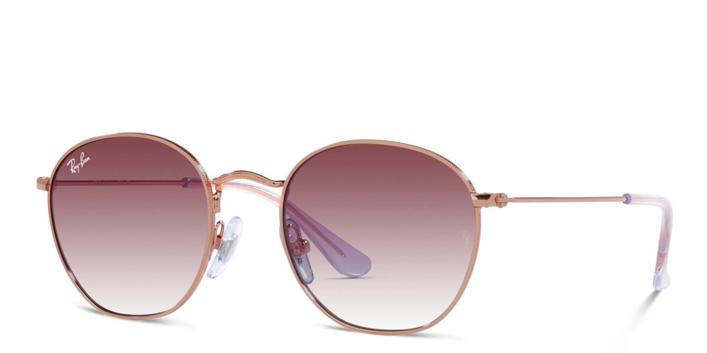 Ray-Ban Junior Kids Irregular Sunglasses in Rose Gold – Product Photo 1