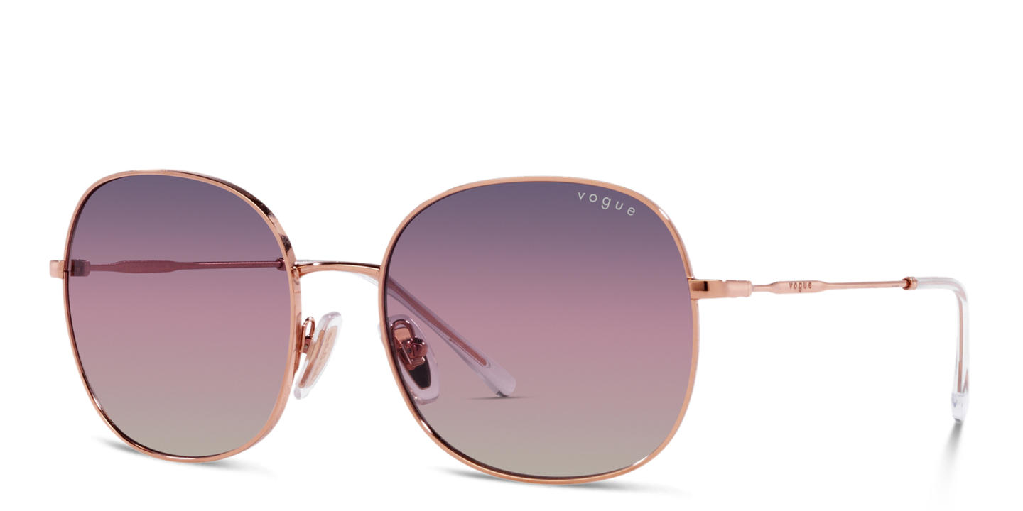 Vogue Eyewear Round Sunglasses in Rose Gold – Product Photo 1