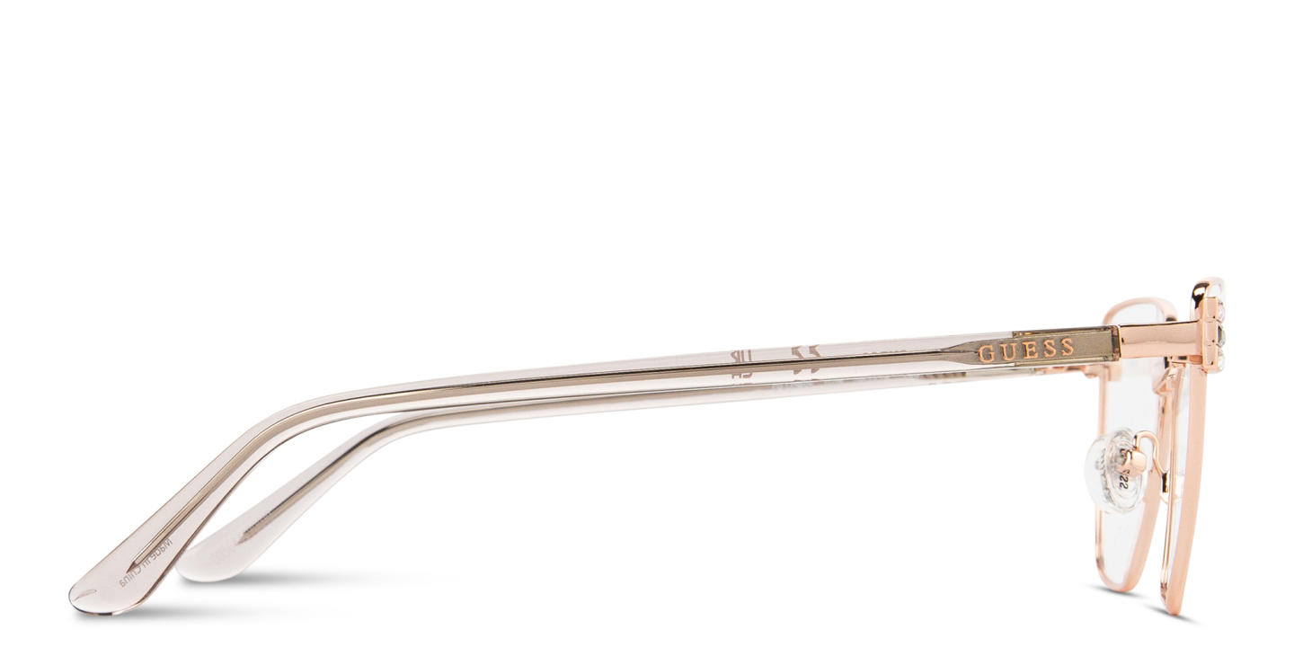 Guess Wide Cat-Eye Eyeglasses in Rose Gold – Product Photo 2