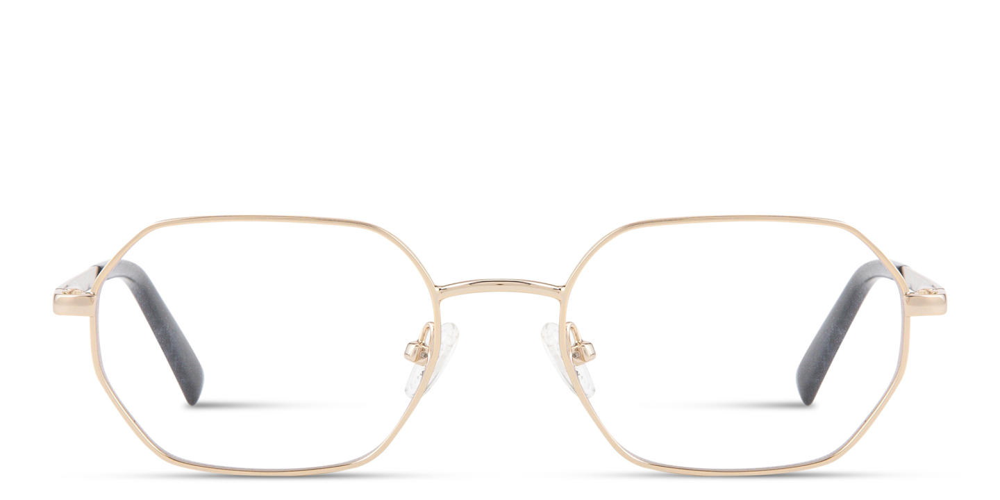 Shop Guess Unisex Irregular Eyeglasses in Gold online.