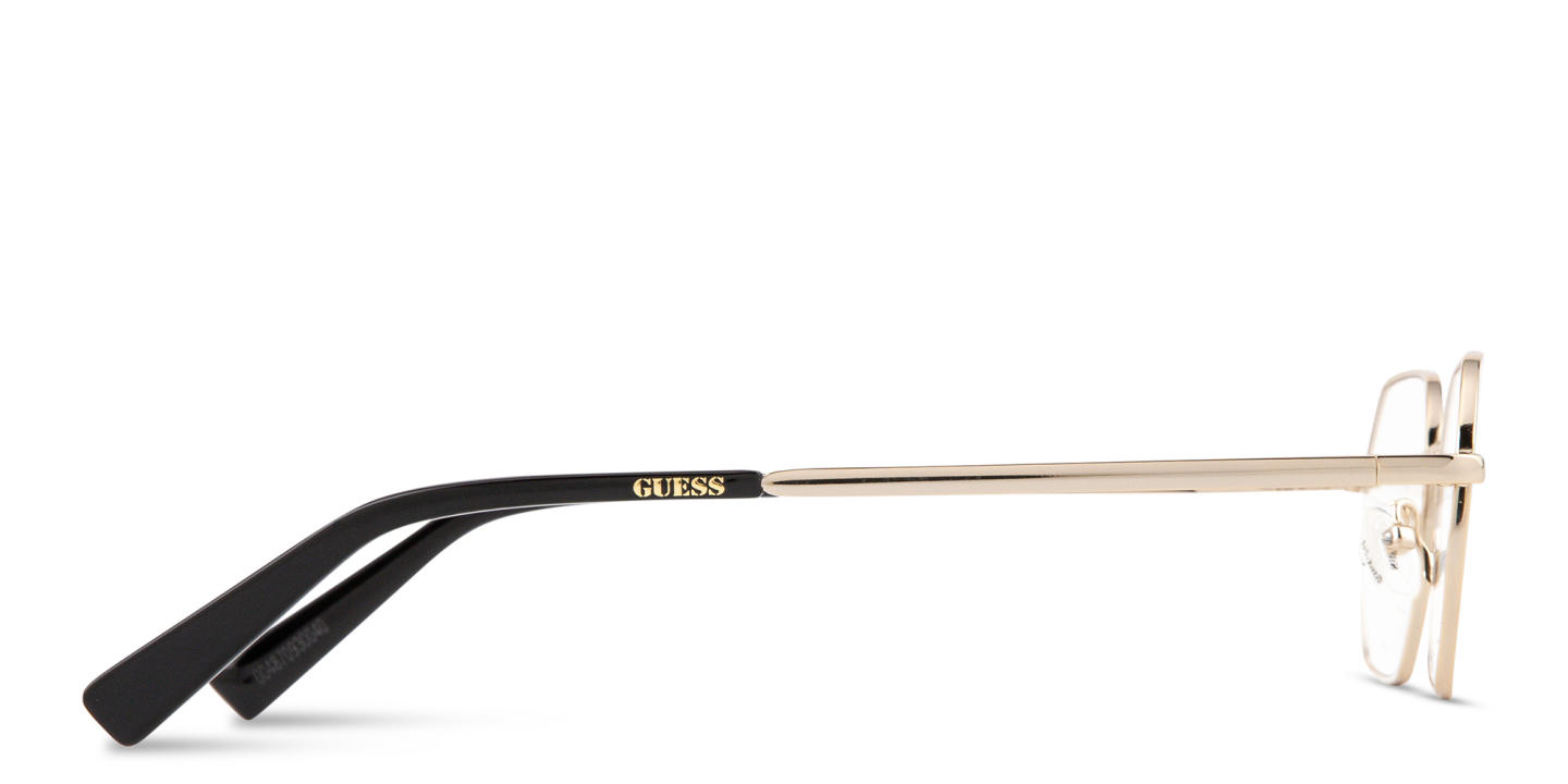 Shop Guess Unisex Irregular Eyeglasses in Gold online.