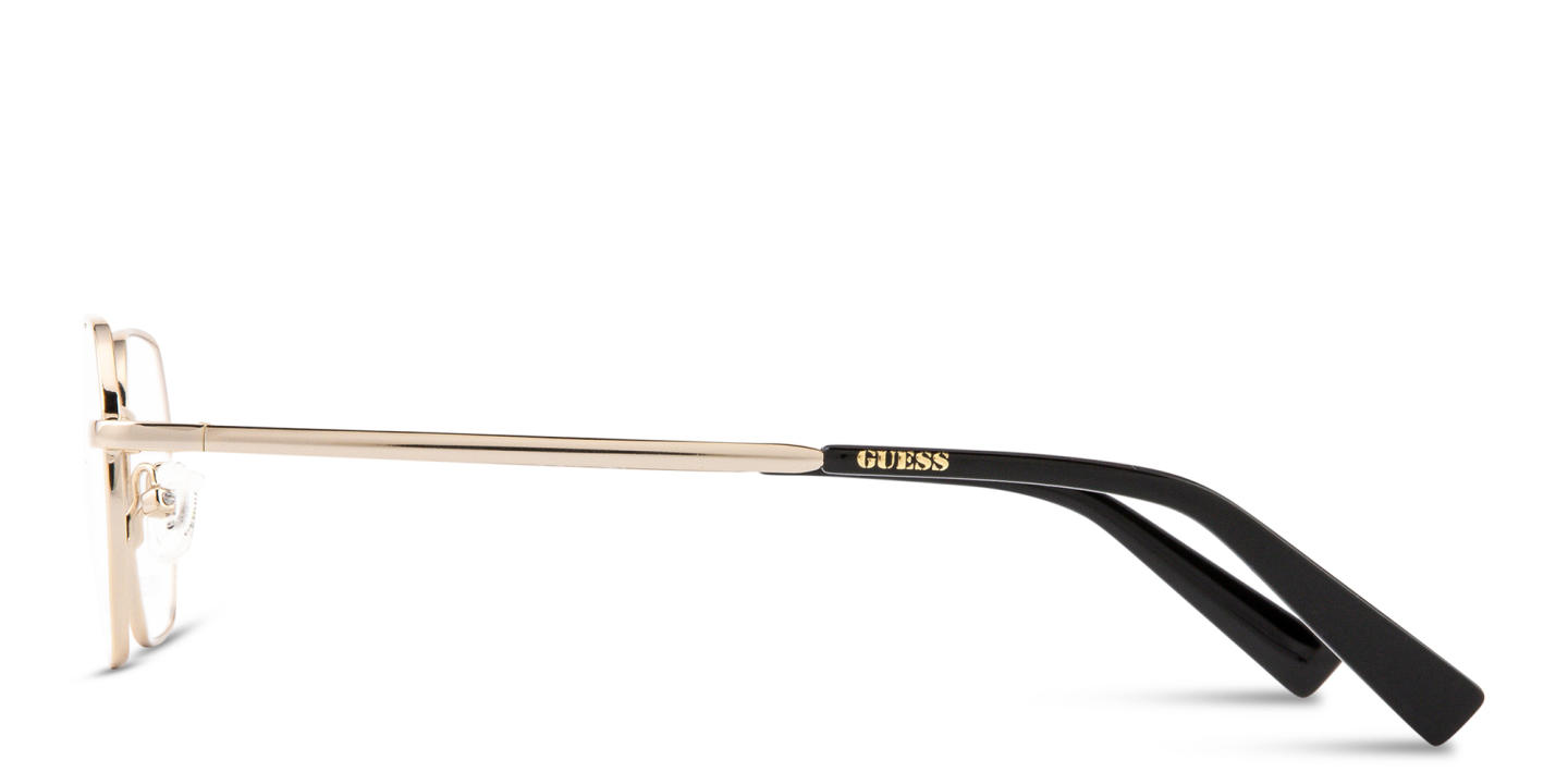 Shop Guess Unisex Irregular Eyeglasses in Gold online.