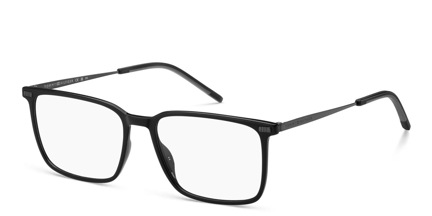 Tommy Hilfiger Rectangle Eyeglasses in Black – Product Photo 1