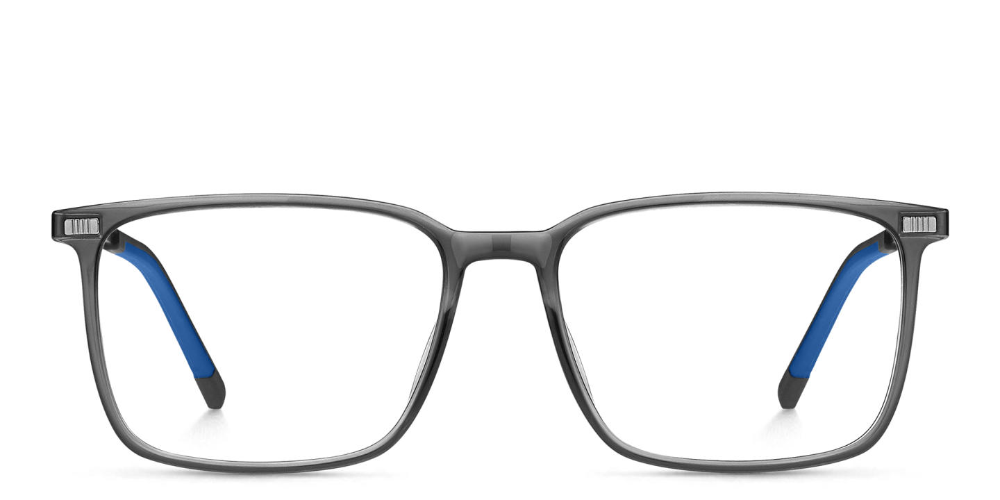 Tommy Hilfiger Rectangle Eyeglasses in Grey – Product Photo 0