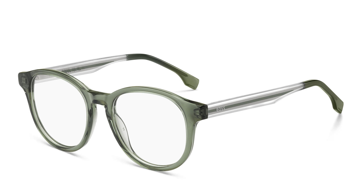 Hugo Boss Round Eyeglasses in Green – Product Photo 1