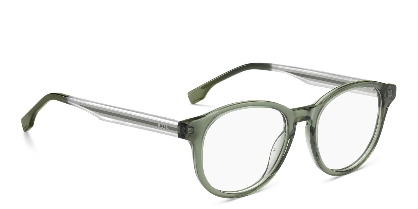 Hugo Boss Round Eyeglasses in Green – Product Photo 2