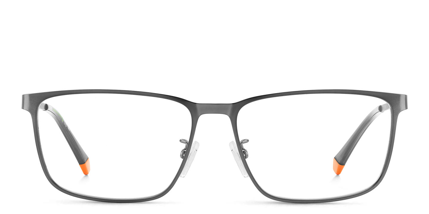 Polaroid Rectangle Eyeglasses in Gunmetal – Product Photo 0