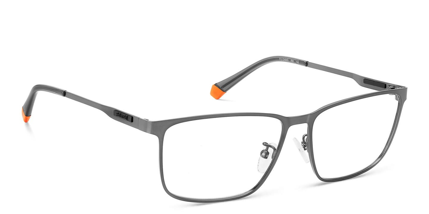 Polaroid Rectangle Eyeglasses in Gunmetal – Product Photo 2