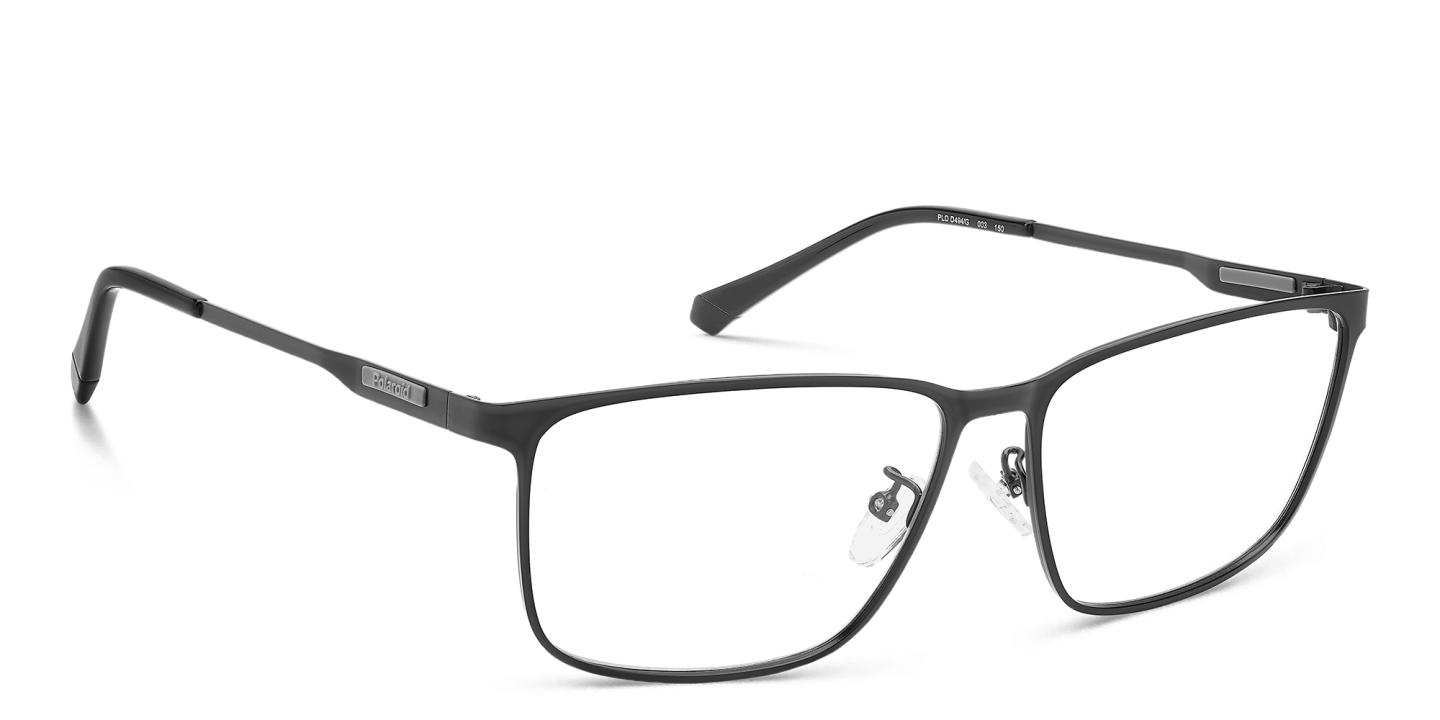 Polaroid Logo Rectangle Eyeglasses in Black – Product Photo 3