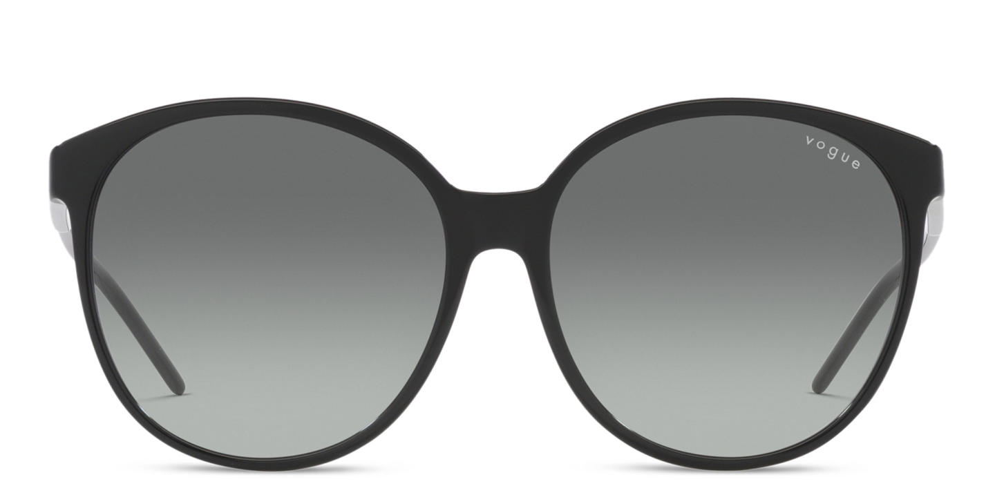 Shop Vogue Eyewear Oversized Round Sunglasses in Black online.