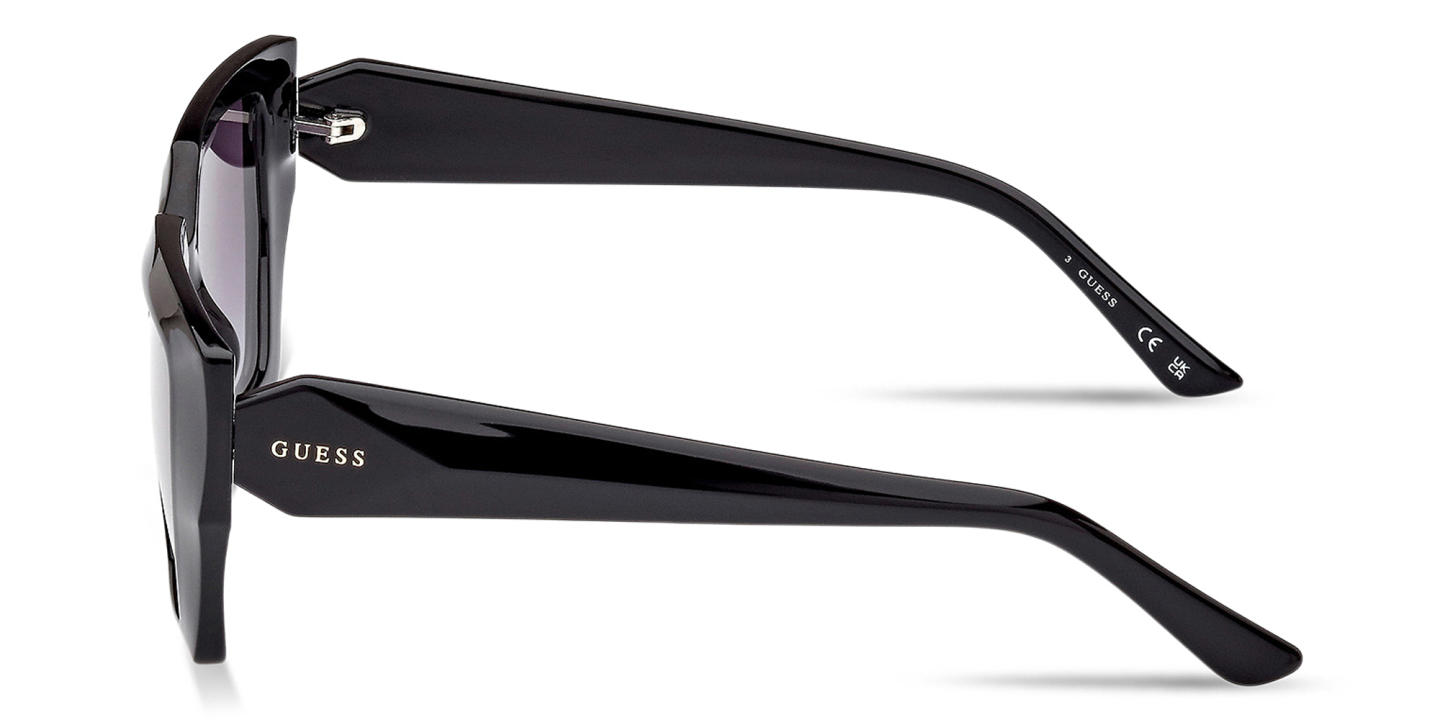 Shop Guess Irregular Sunglasses in Black online.