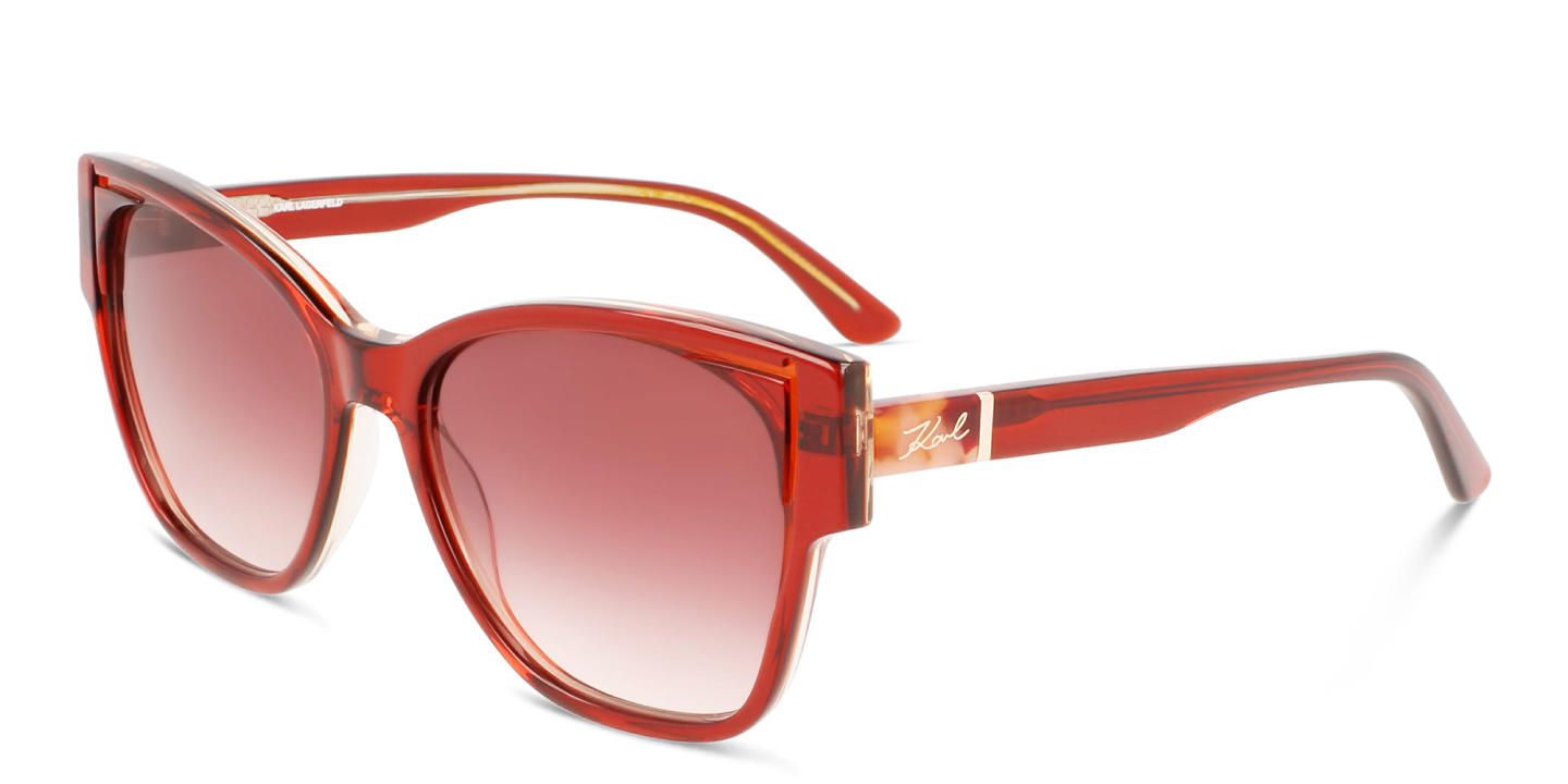 KARL LAGERFELD Cat-Eye Sunglasses in Orange – Product Photo 1