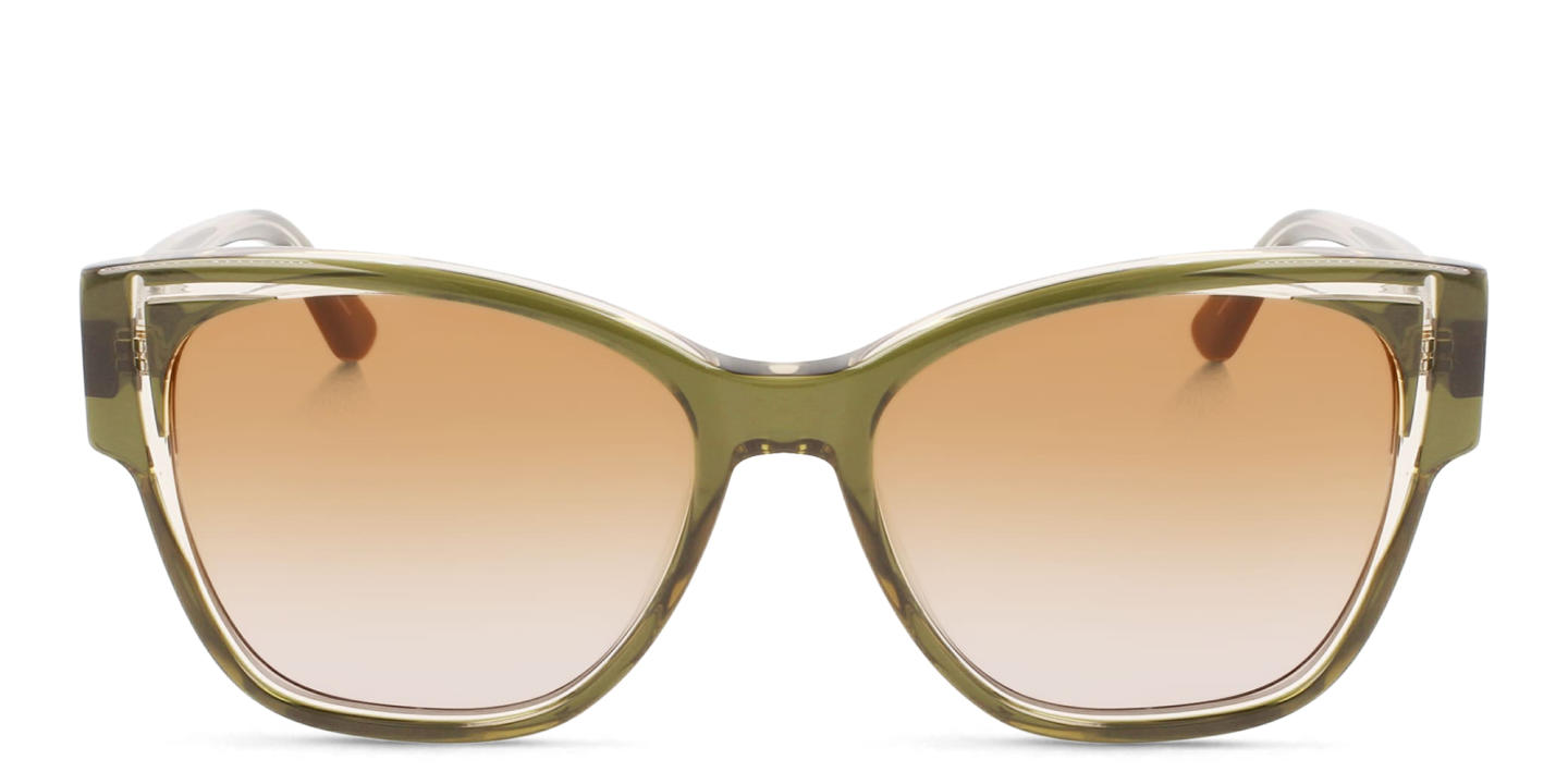 KARL LAGERFELD Cat-Eye Sunglasses in Green – Product Photo 0