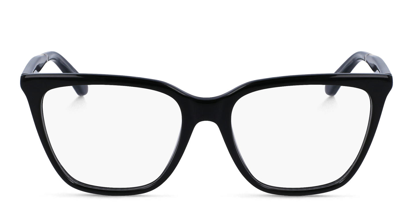 Shop Calvin Klein Square Eyeglasses in Black online.
