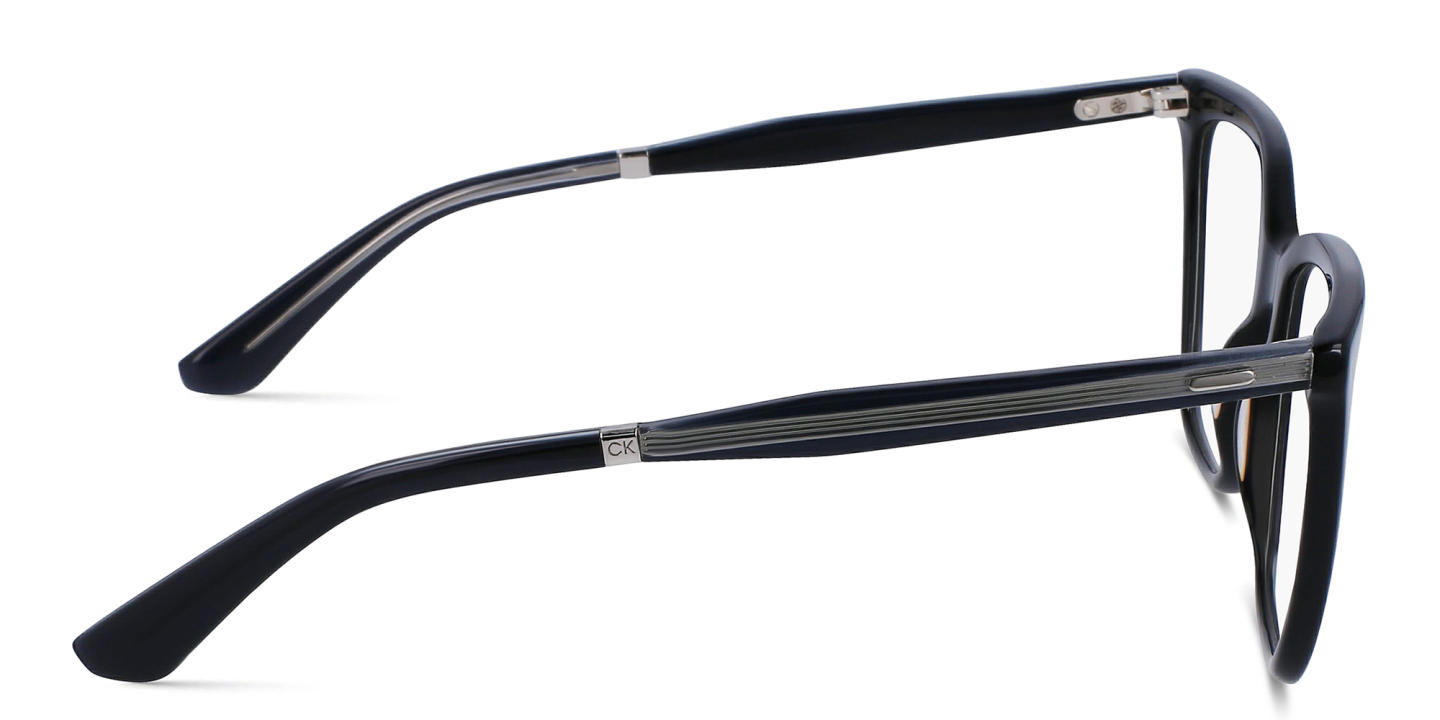 Shop Calvin Klein Square Eyeglasses in Black online.