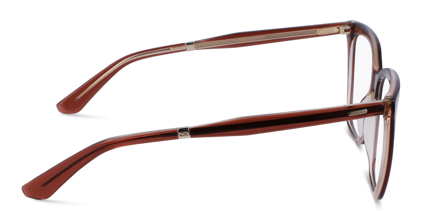 Shop Calvin Klein Square Eyeglasses in Red online.