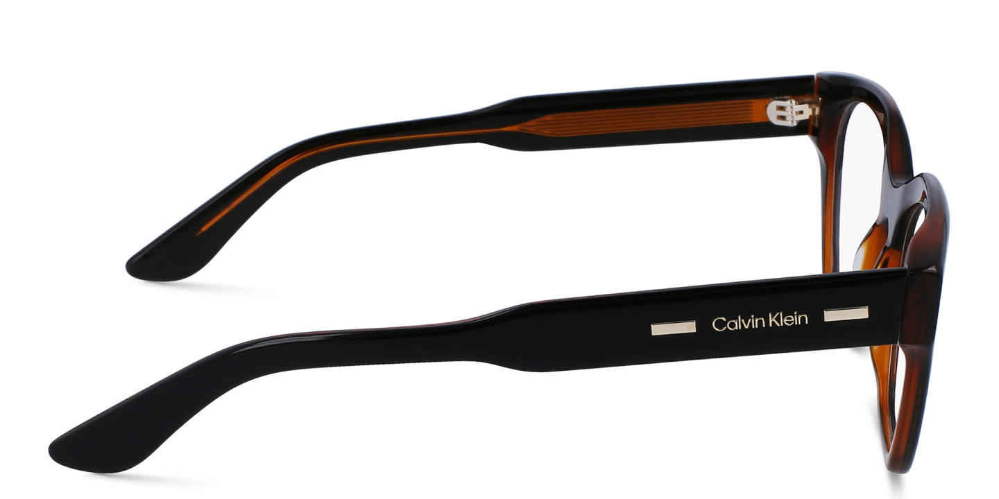 Calvin Klein Square Eyeglasses in Black – Product Photo 2
