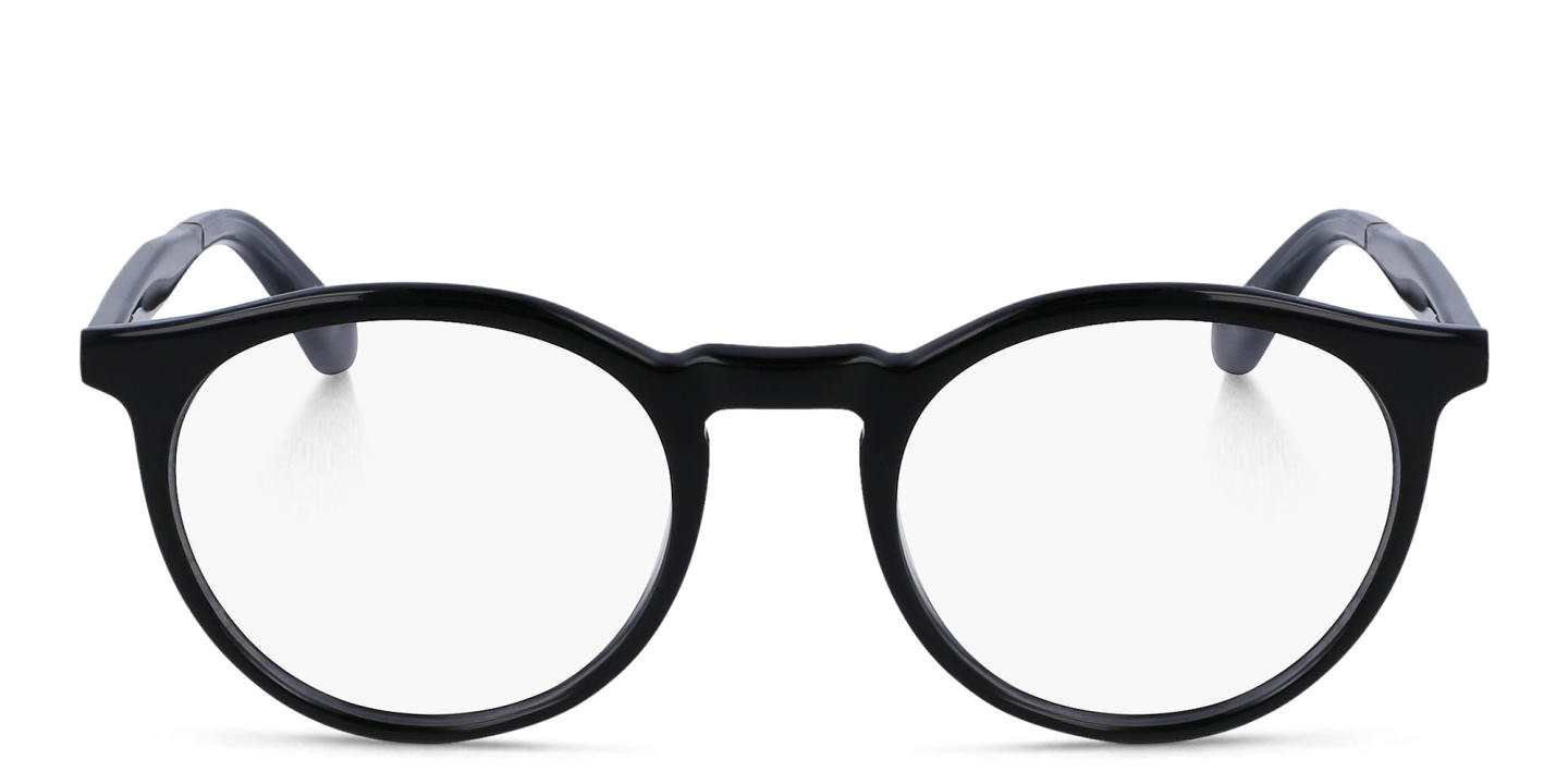 Shop Calvin Klein Unisex Round Eyeglasses in Black online.