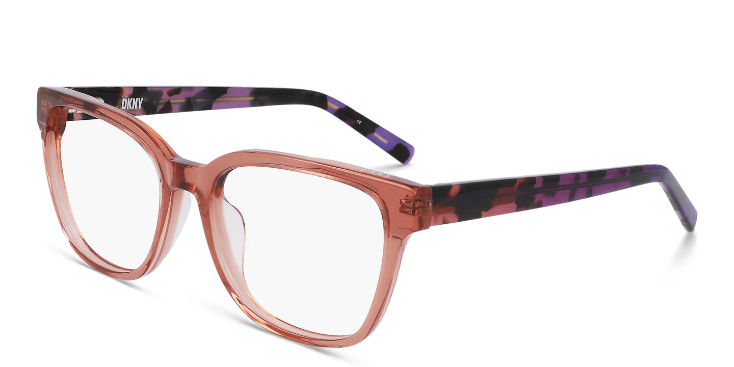 DKNY Square Eyeglasses in Brown – Product Photo 1