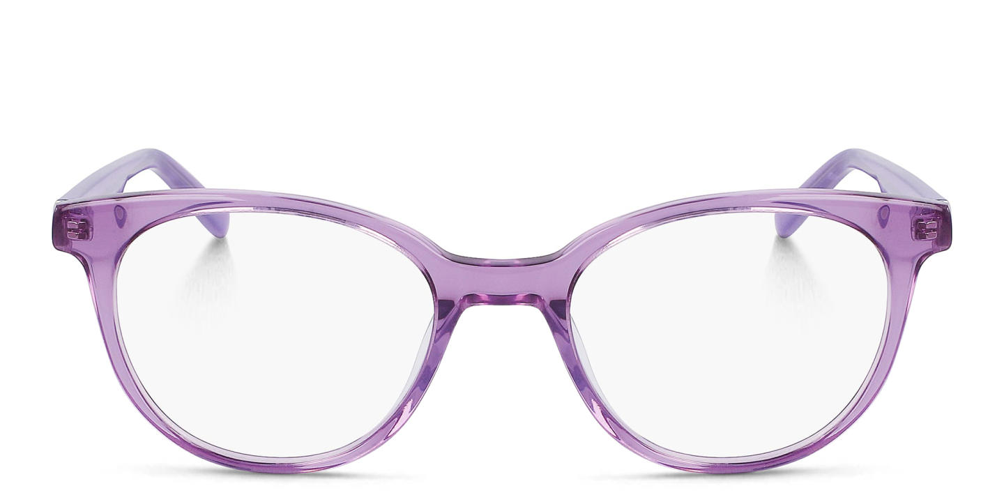 Shop DKNY Round Eyeglasses in Purple online.