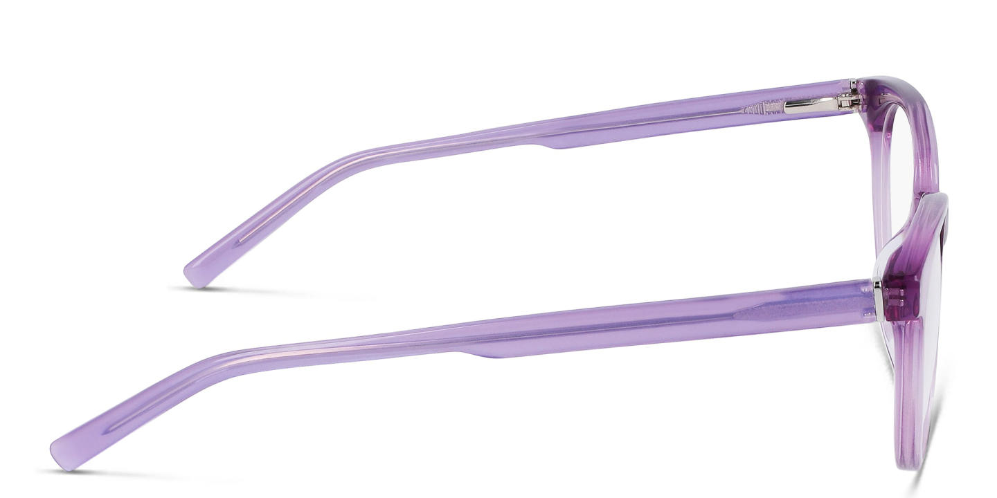 Shop DKNY Round Eyeglasses in Purple online.