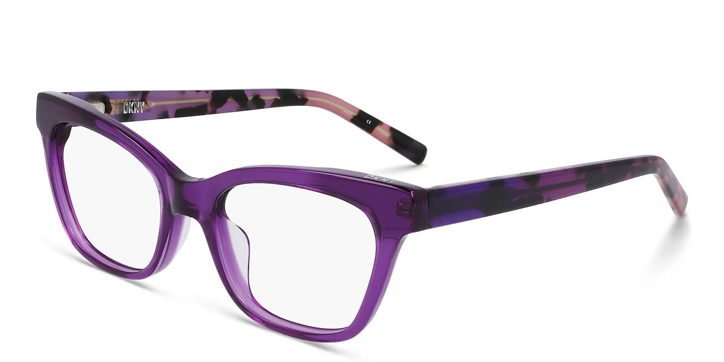 DKNY Cat-Eye Eyeglasses in Purple – Product Photo 1