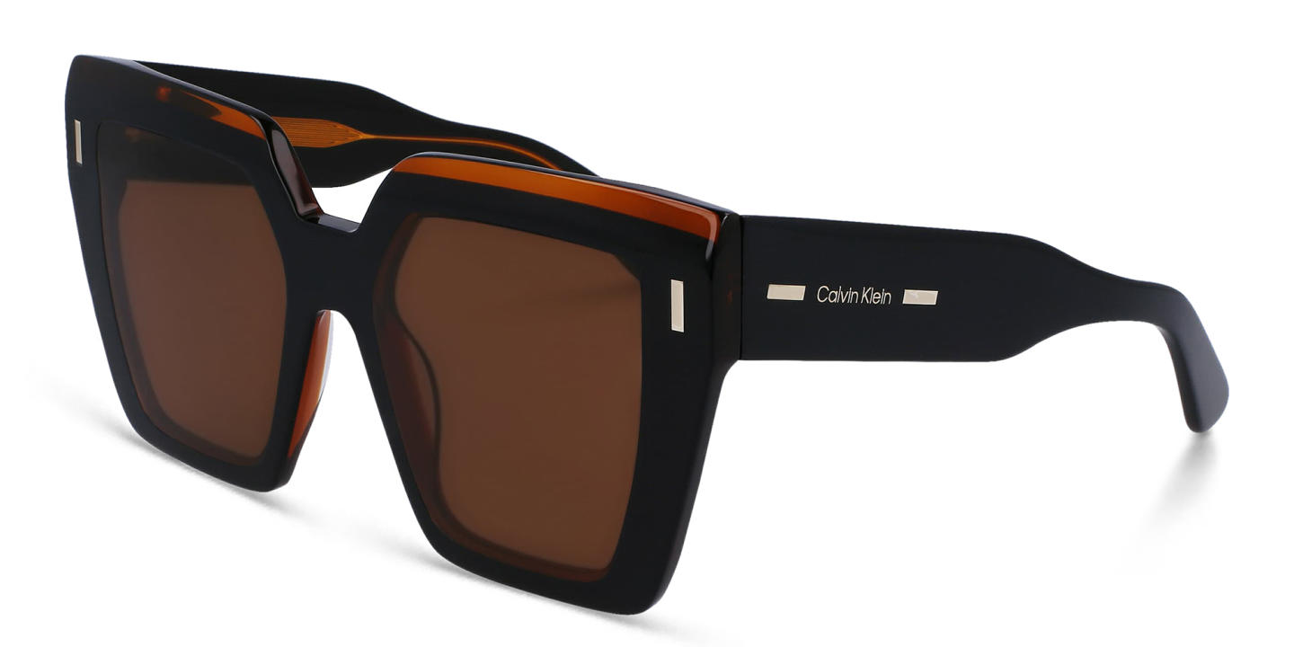 Calvin Klein Oversized Square Sunglasses in Black – Product Photo 1