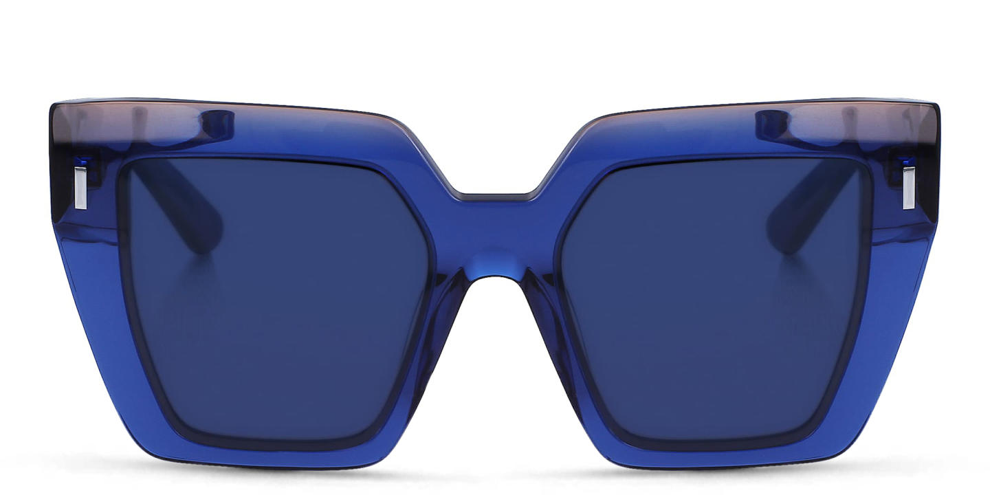 Calvin Klein Oversized Square Sunglasses in Blue – Product Photo 0