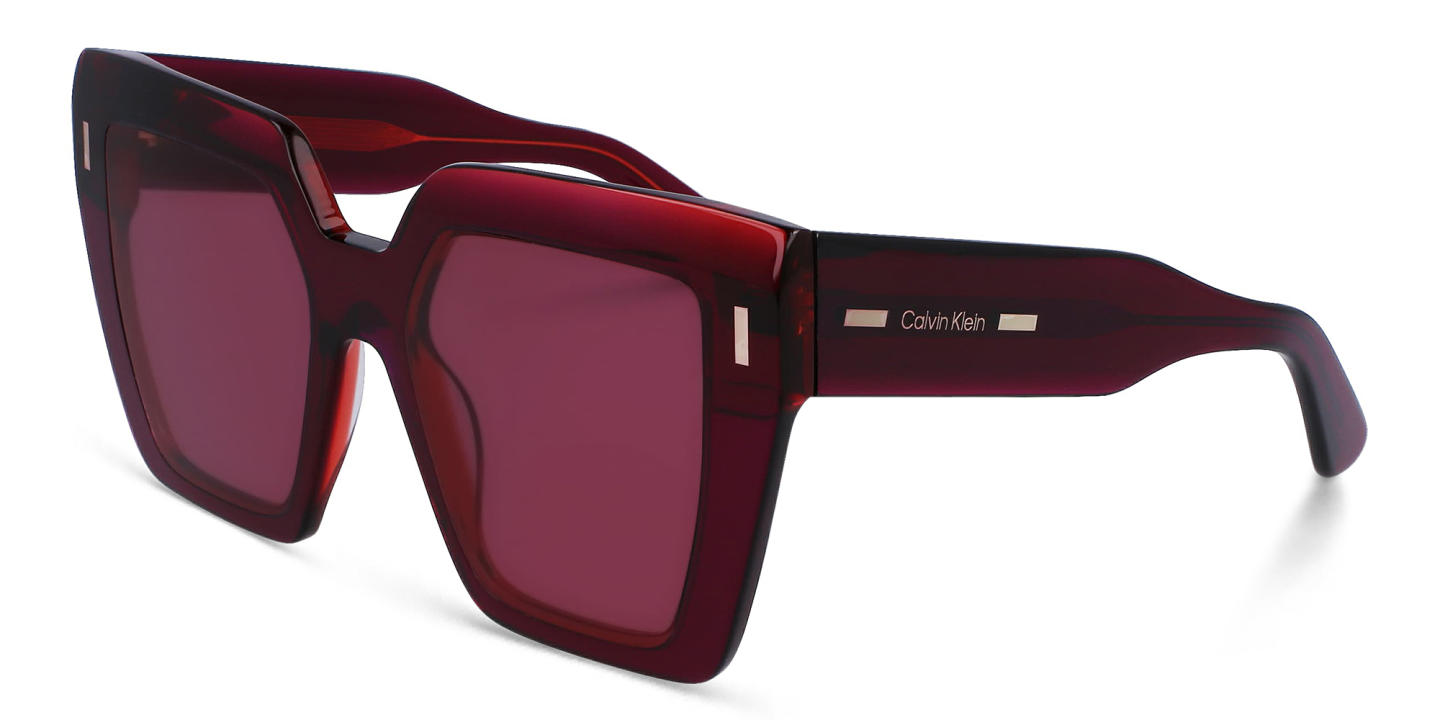 Calvin Klein Oversized Square Sunglasses in Red – Product Photo 1