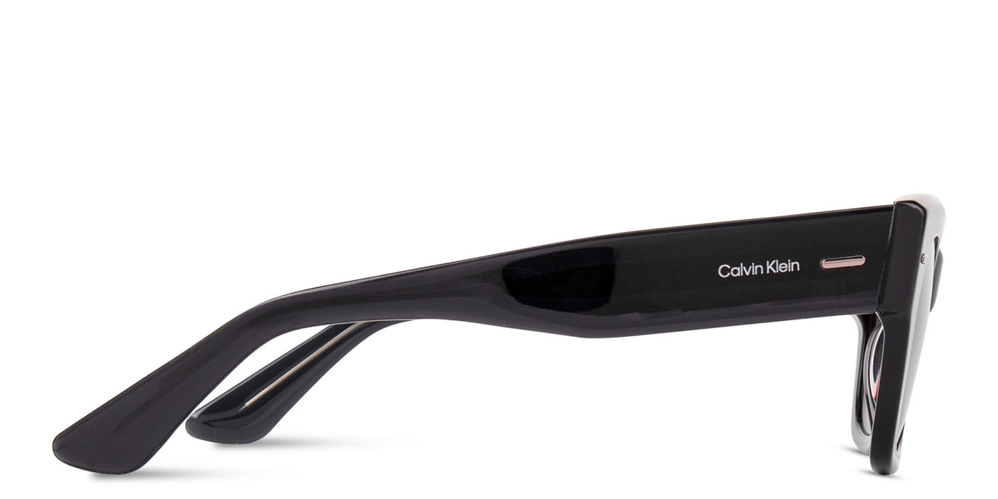 Calvin Klein Logo Signature Rectangle Sunglasses in Black – Product Photo 2
