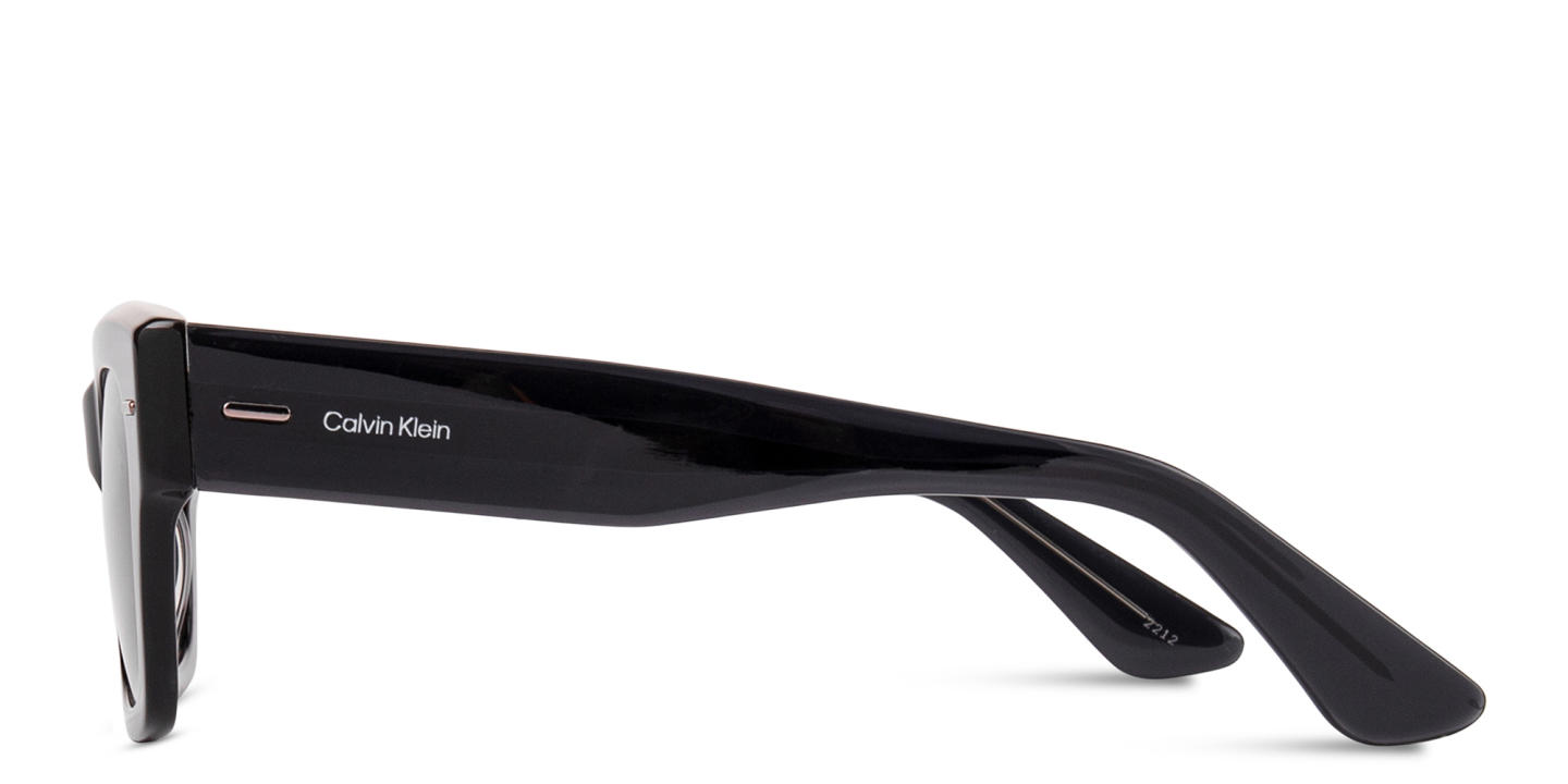 Calvin Klein Logo Signature Rectangle Sunglasses in Black – Product Photo 3