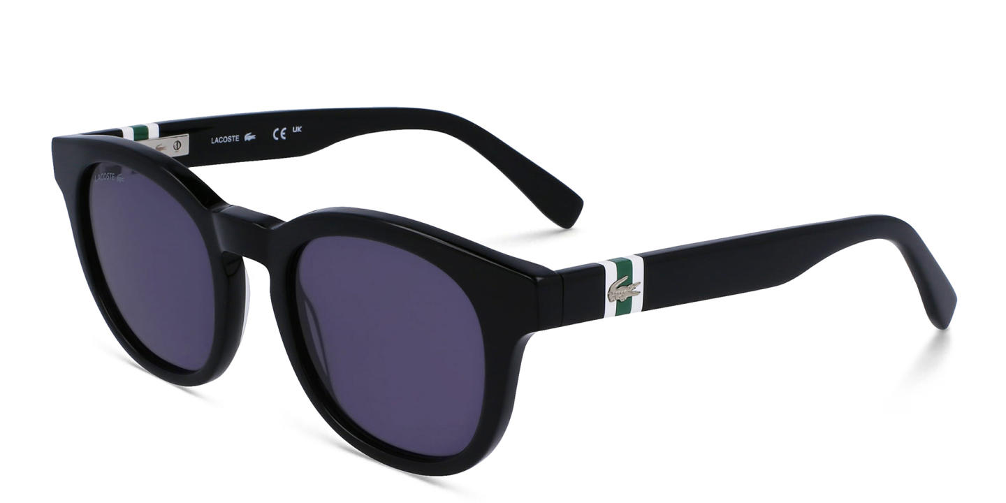 Lacoste Round Sunglasses in Black – Product Photo 1