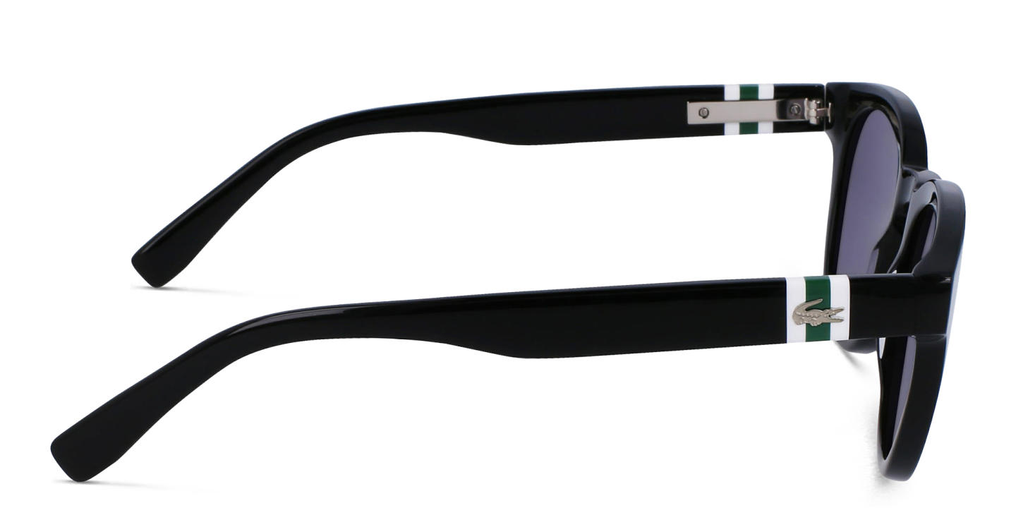 Lacoste Round Sunglasses in Black – Product Photo 2