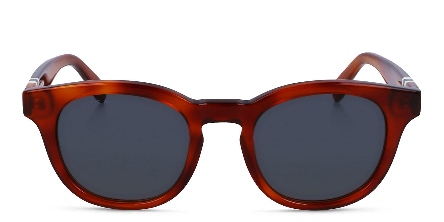 نظارات شمسية دائرية من لاكوست بلون بني - صورة المنتج 0