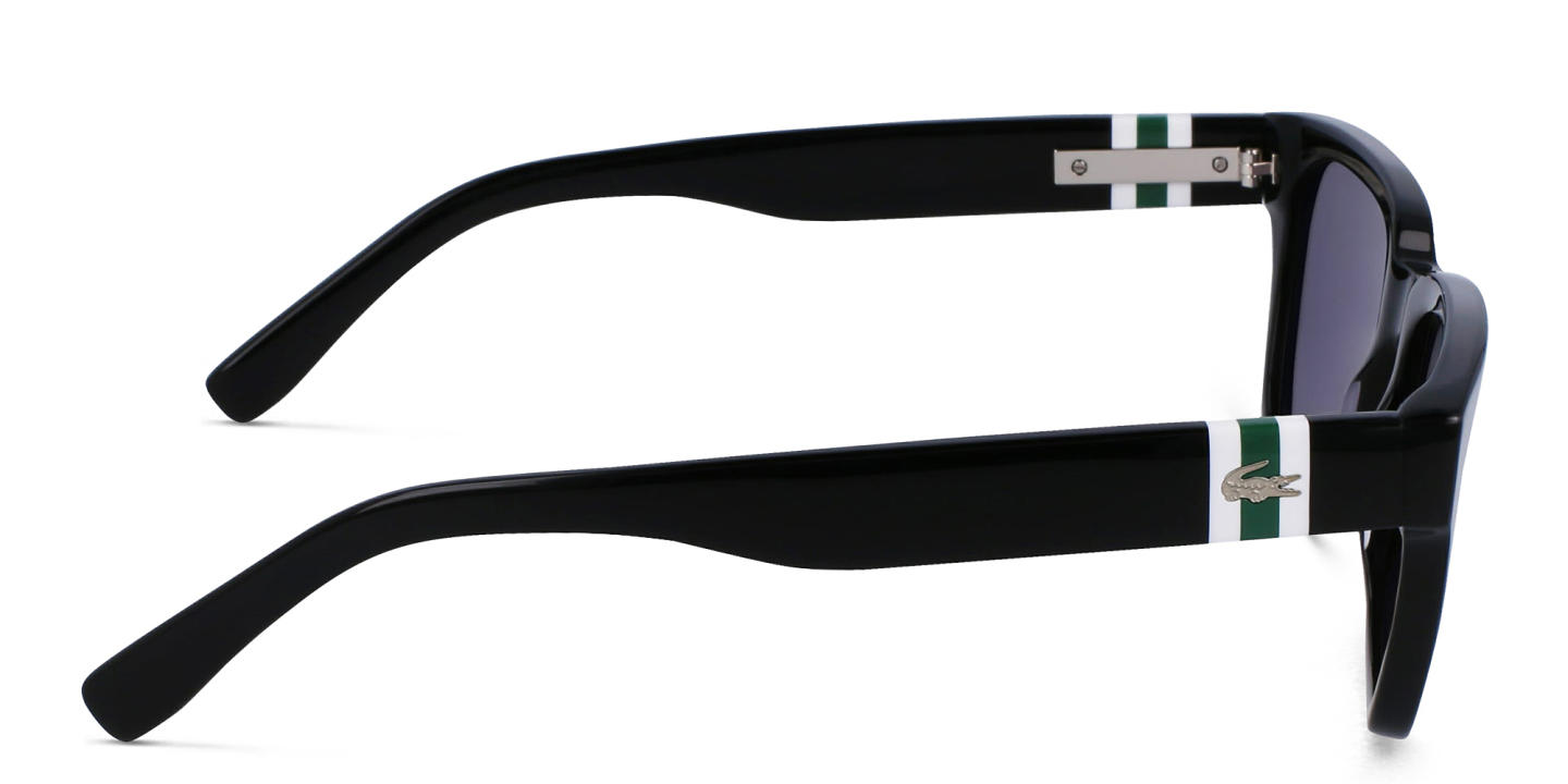 Lacoste Rectangle Sunglasses in Black – Product Photo 2