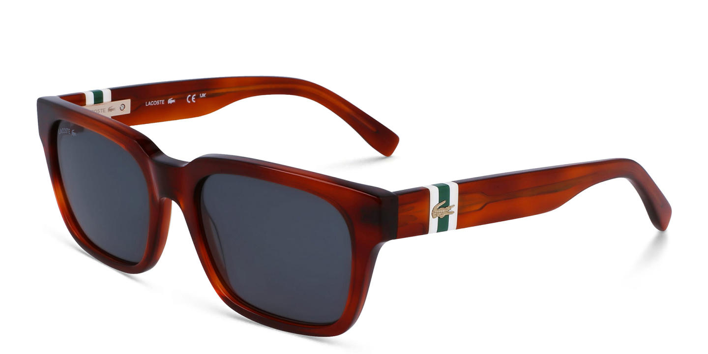 Lacoste Rectangle Sunglasses in Brown – Product Photo 1