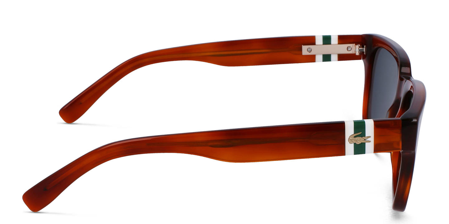 Lacoste Rectangle Sunglasses in Brown – Product Photo 2