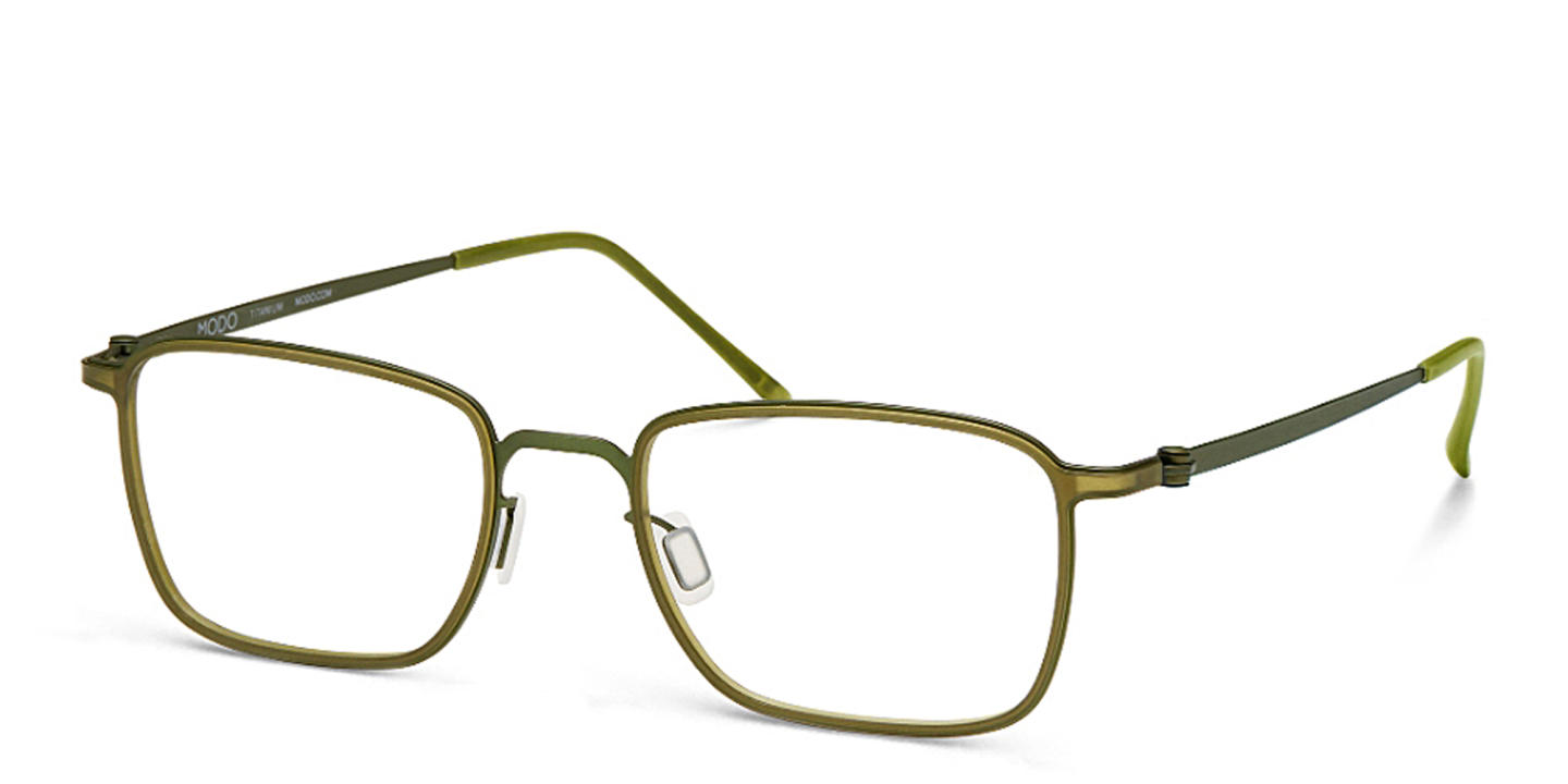 Modo Square Eyeglasses in Green – Product Photo 1