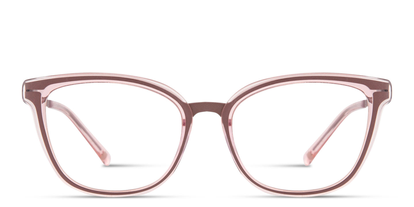 Modo Cat-Eye Eyeglasses in Transparent Pink – Product Photo 0