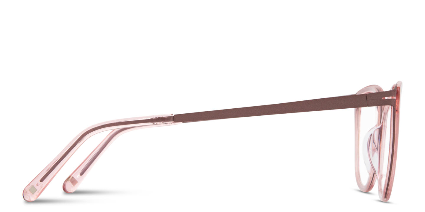 Modo Cat-Eye Eyeglasses in Transparent Pink – Product Photo 2