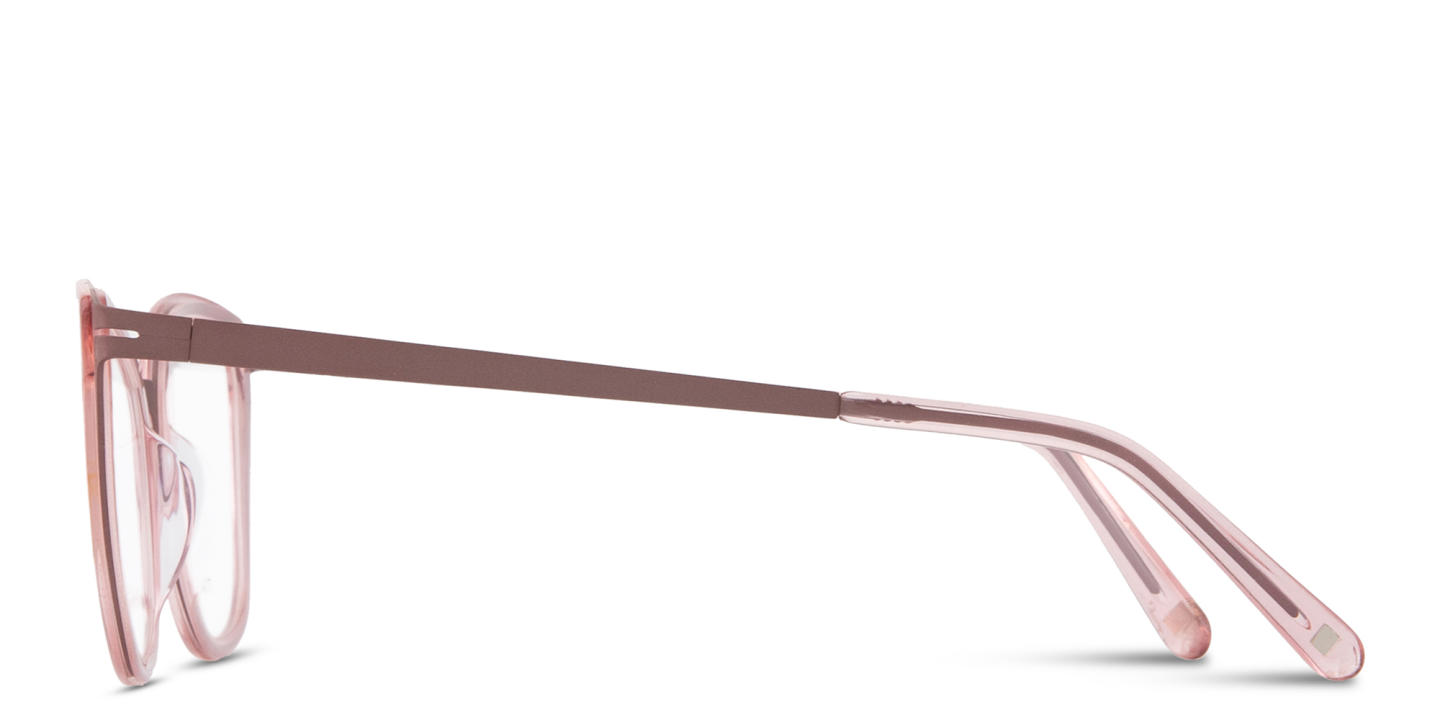 Modo Cat-Eye Eyeglasses in Transparent Pink – Product Photo 3