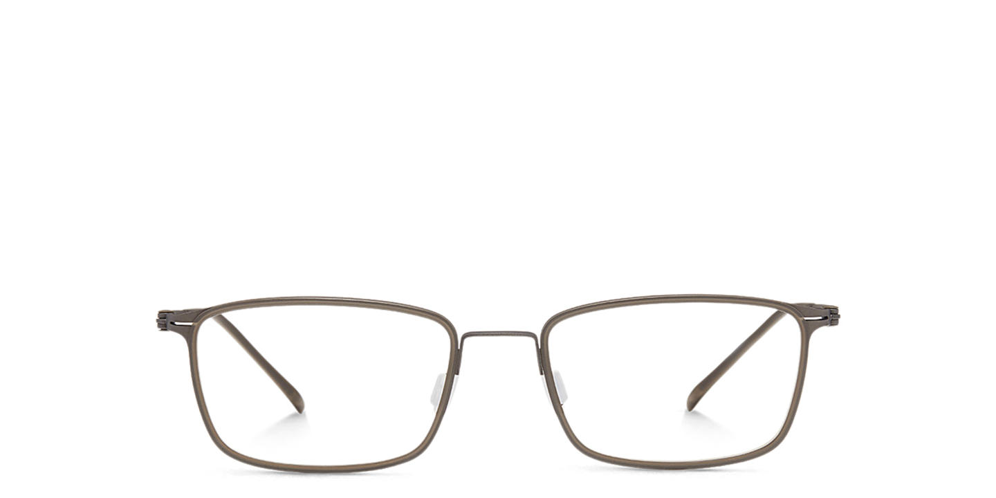 Shop Modo Rectangle Eyeglasses in Brown online.