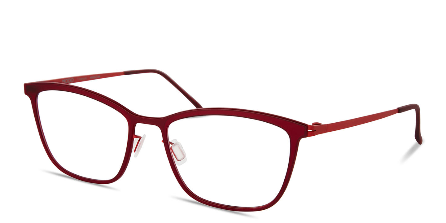 Modo Unisex Cat-Eye Eyeglasses in Burgundy – Product Photo 1