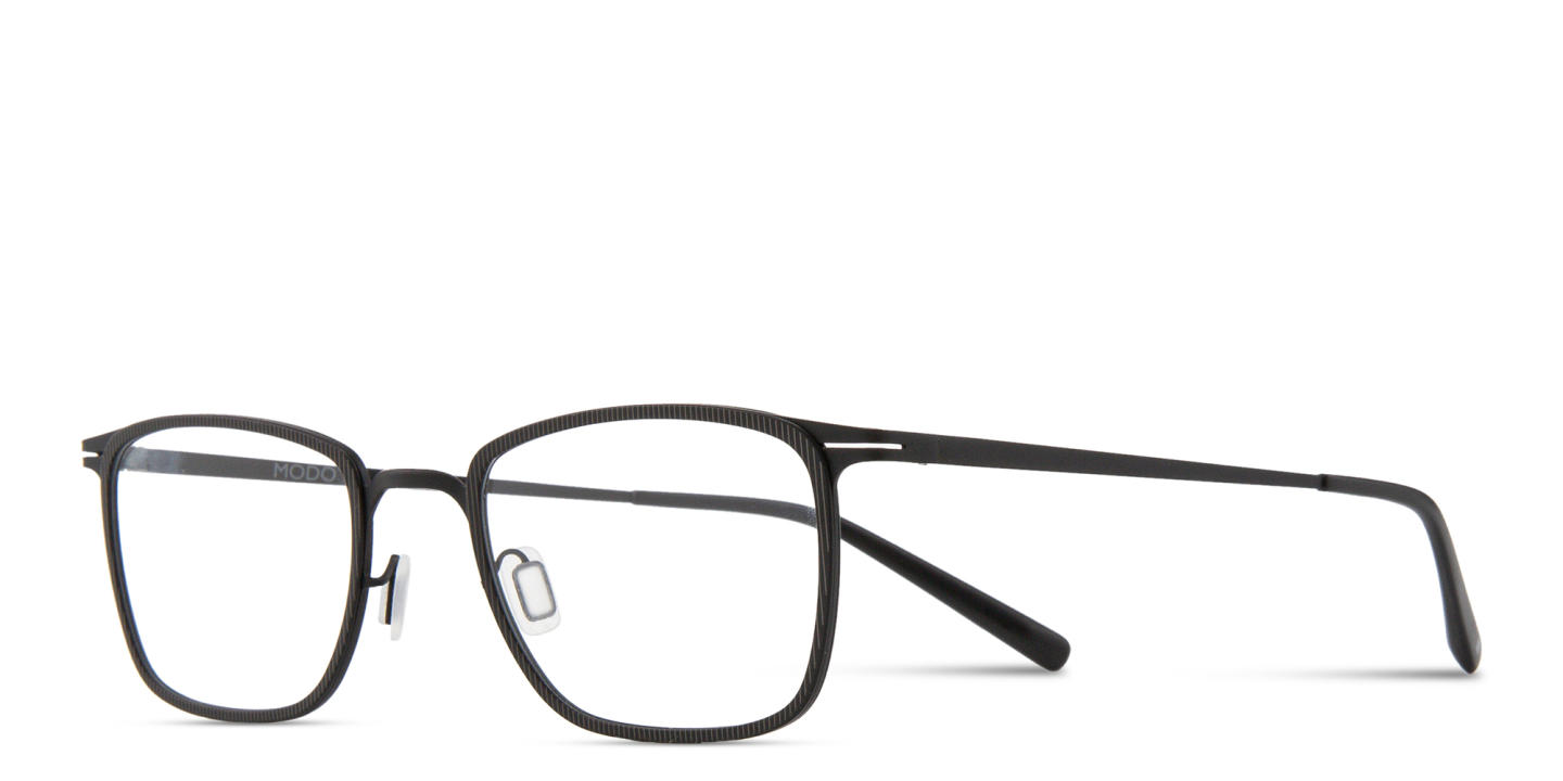 Shop Modo Rectangle Eyeglasses in Black online.
