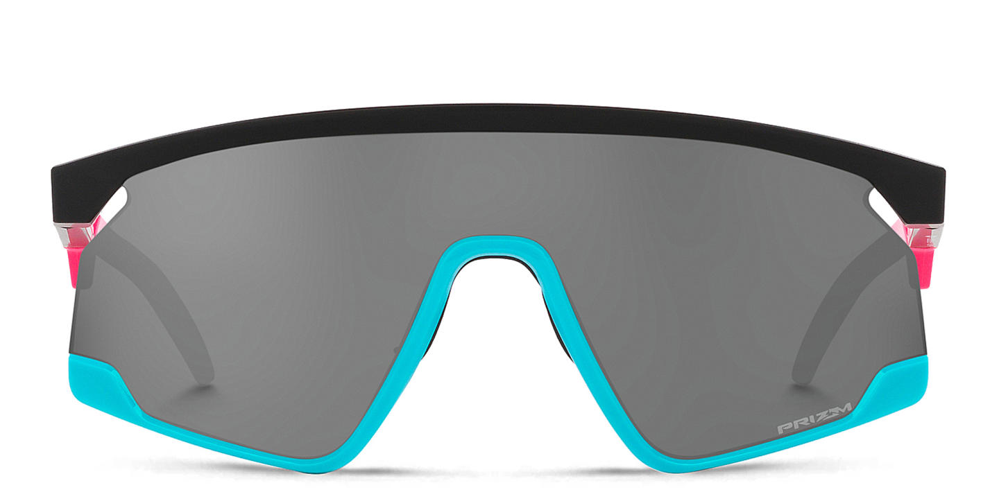 Shop Oakley Unisex Half-Rim Mask Sunglasses in Black online.