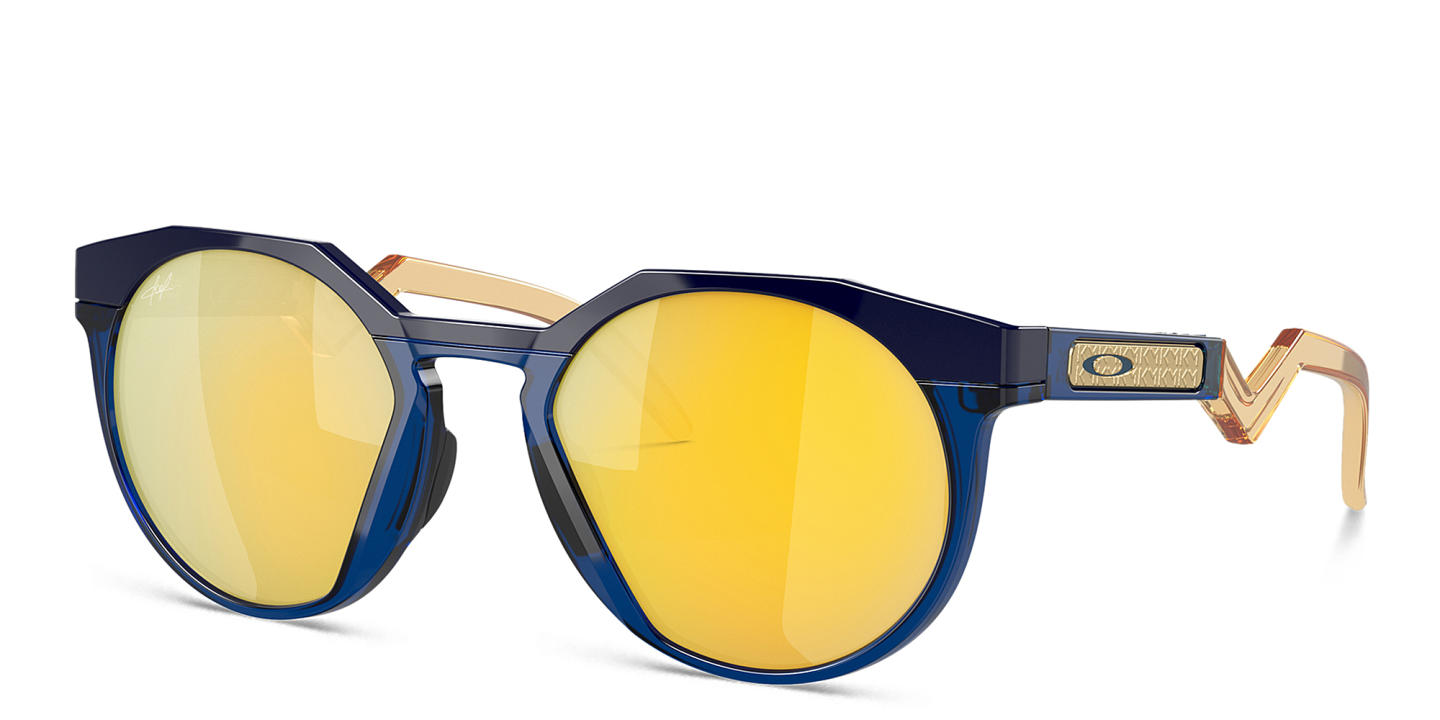 Oakley HSTN Round Sunglasses in Blue – Product Photo 1