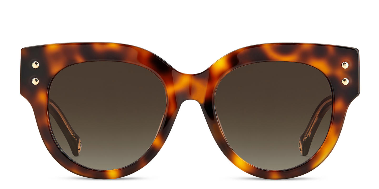 Carolina Herrera Round Sunglasses in Havana – Product Photo 0