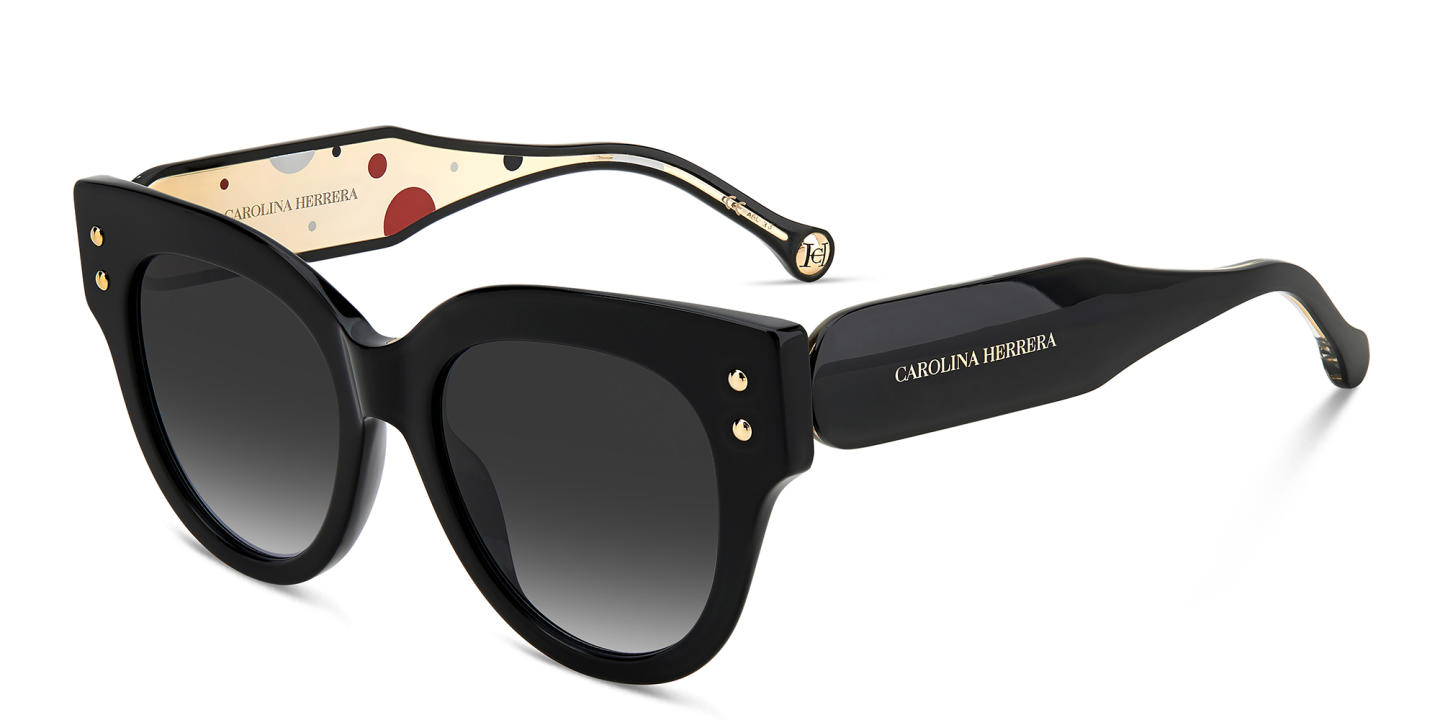 Carolina Herrera Round Sunglasses in Black – Product Photo 1