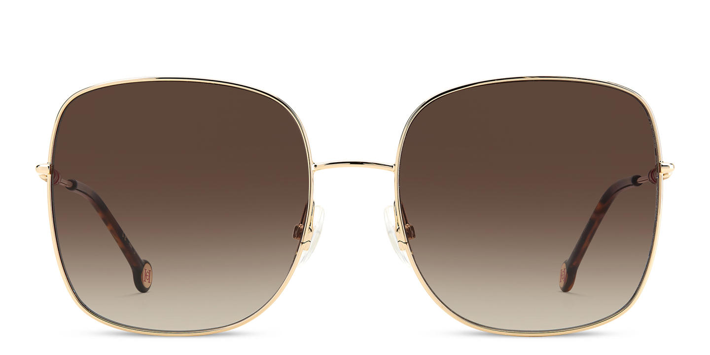 Carolina Herrera Oversized Square Sunglasses in Gold – Product Photo 0