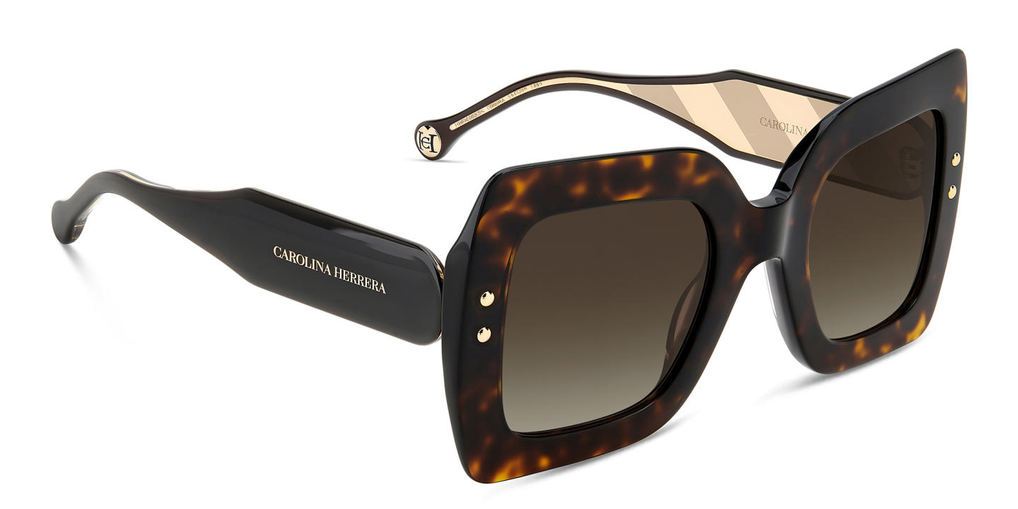 Carolina Herrera Oversized Square Sunglasses in Havana – Product Photo 2